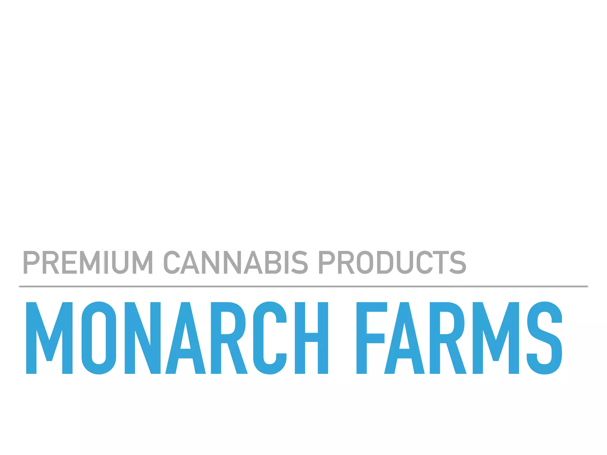 Cover slide of the Monarch Farms pitch deck — Seed 2016