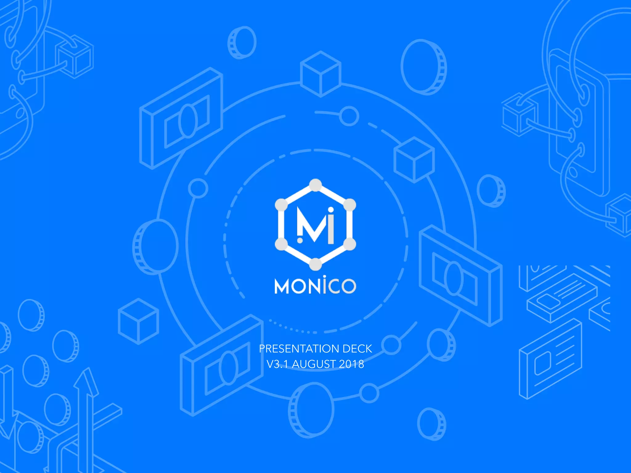 Cover slide of the Monico Pitch Deck Teardown pitch deck
