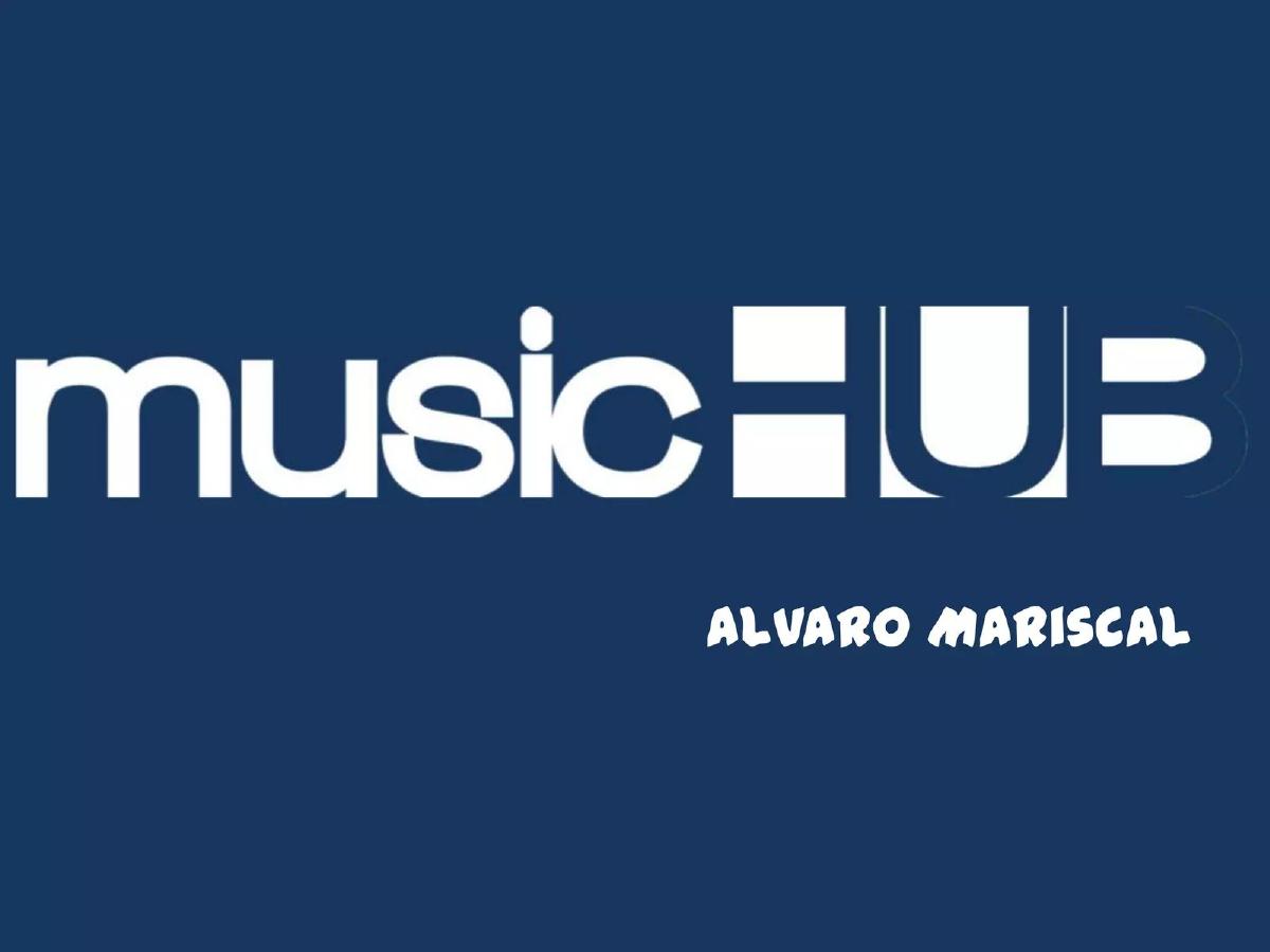 Cover slide of the musicHUB pitch deck — Early Stage / Seed