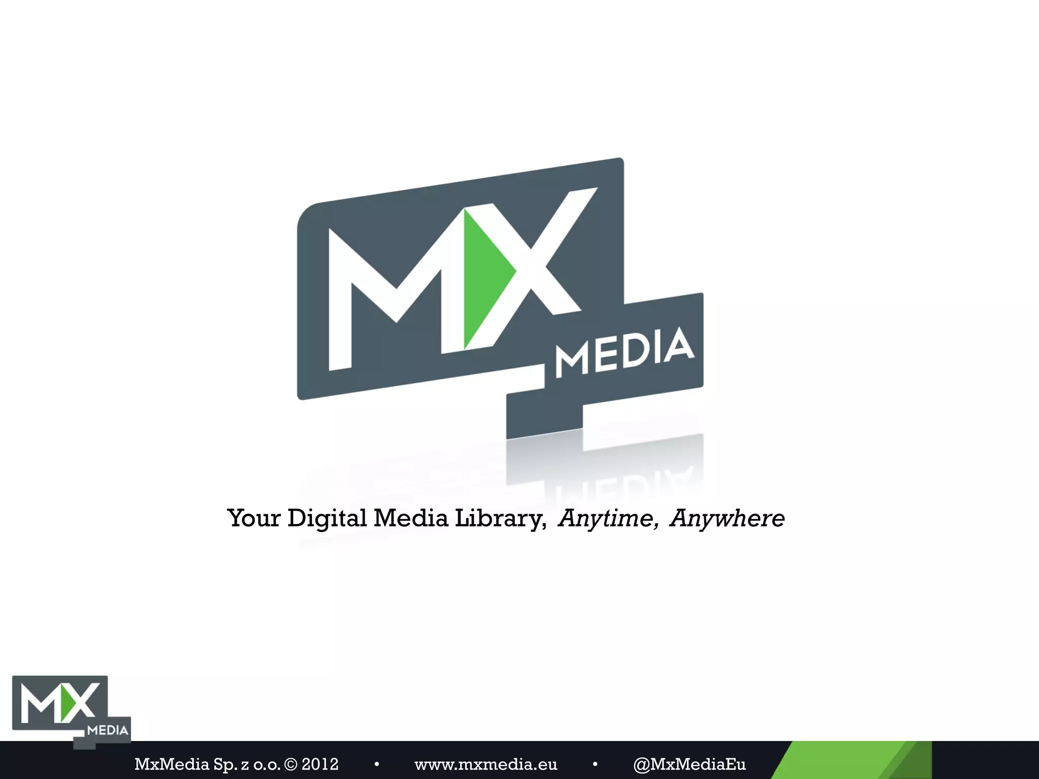 Cover slide of the MxMedia Pitch Deck Teardown pitch deck