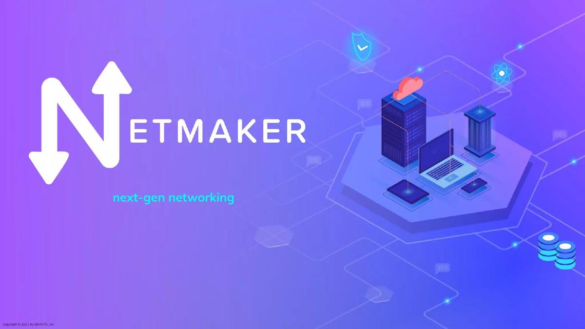 Cover slide of the Netmaker pitch deck — Seed 2022