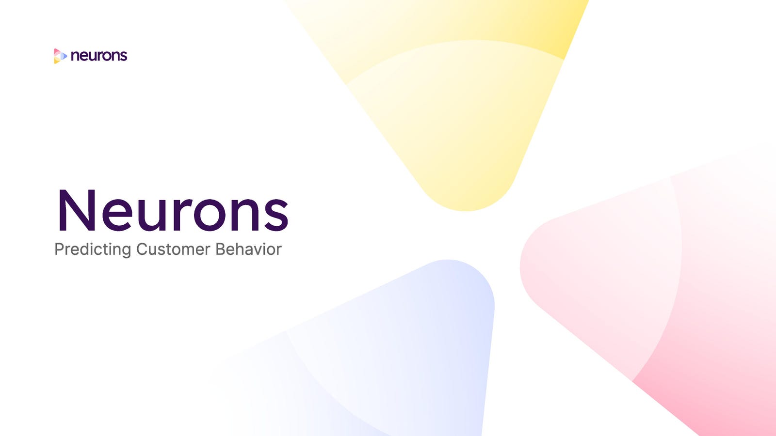 Cover slide of the Neurons pitch deck — Seed 2024
