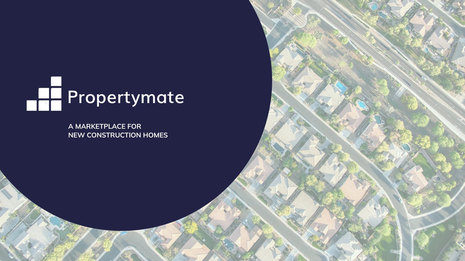 Cover slide of the NewHomeMate pitch deck — Seed 2024