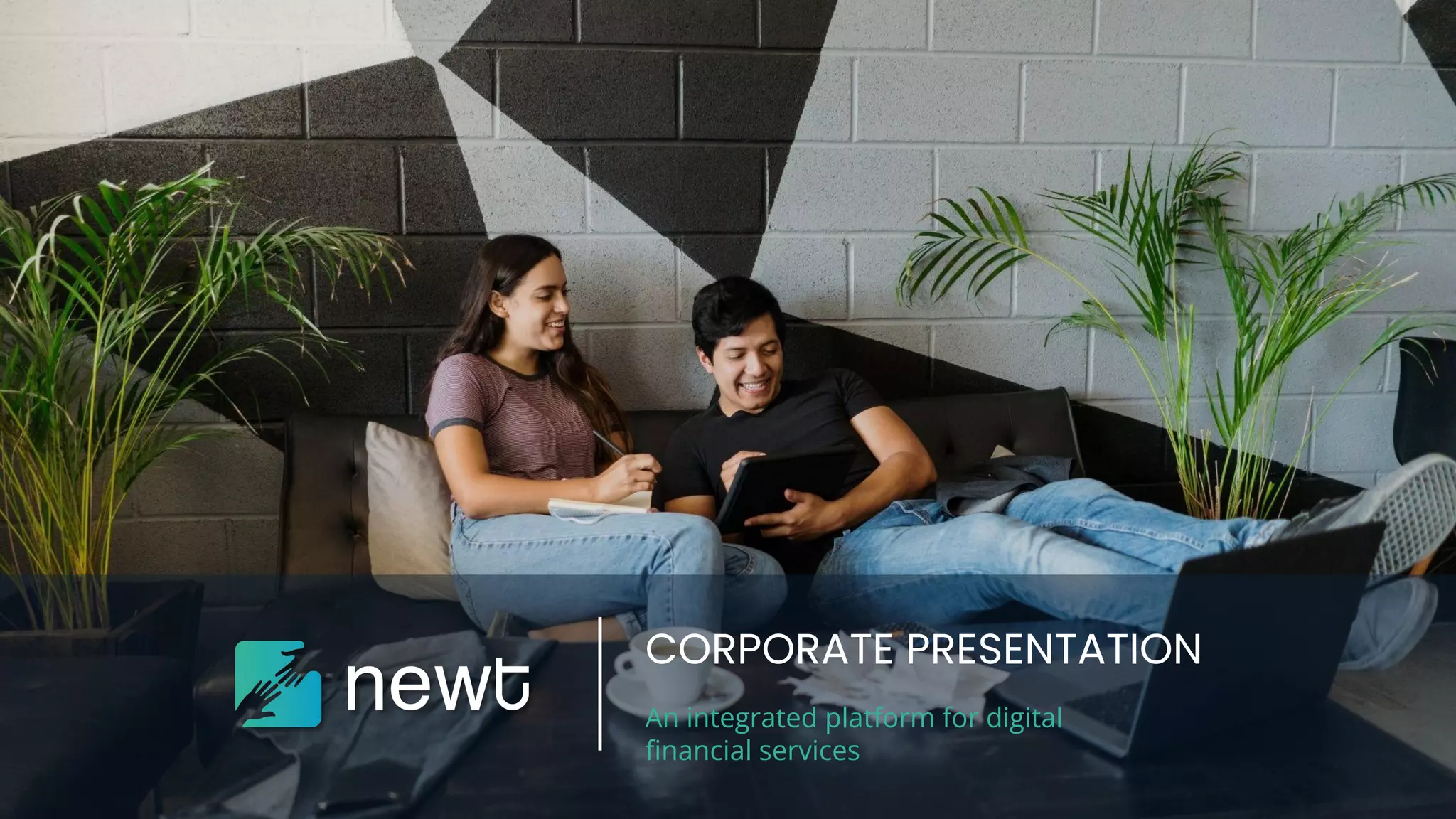 Cover slide of the NEWT pitch deck — 2022