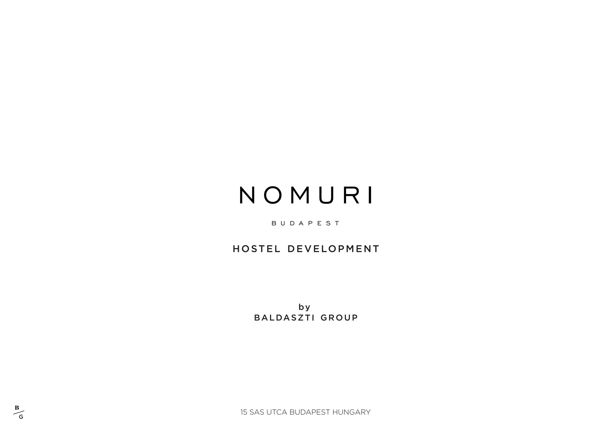 Cover slide of the Nomuri Hostel Pitch Deck Teardown pitch deck