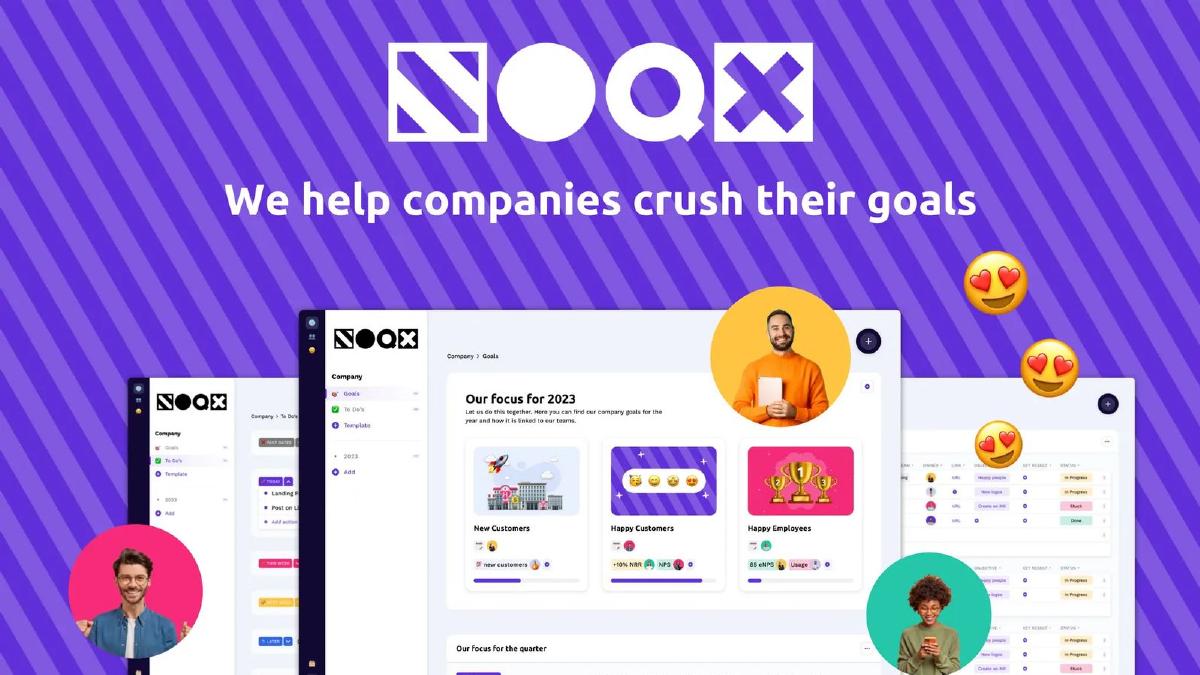 Cover slide of the NOQX pitch deck — Pre-seed 2023