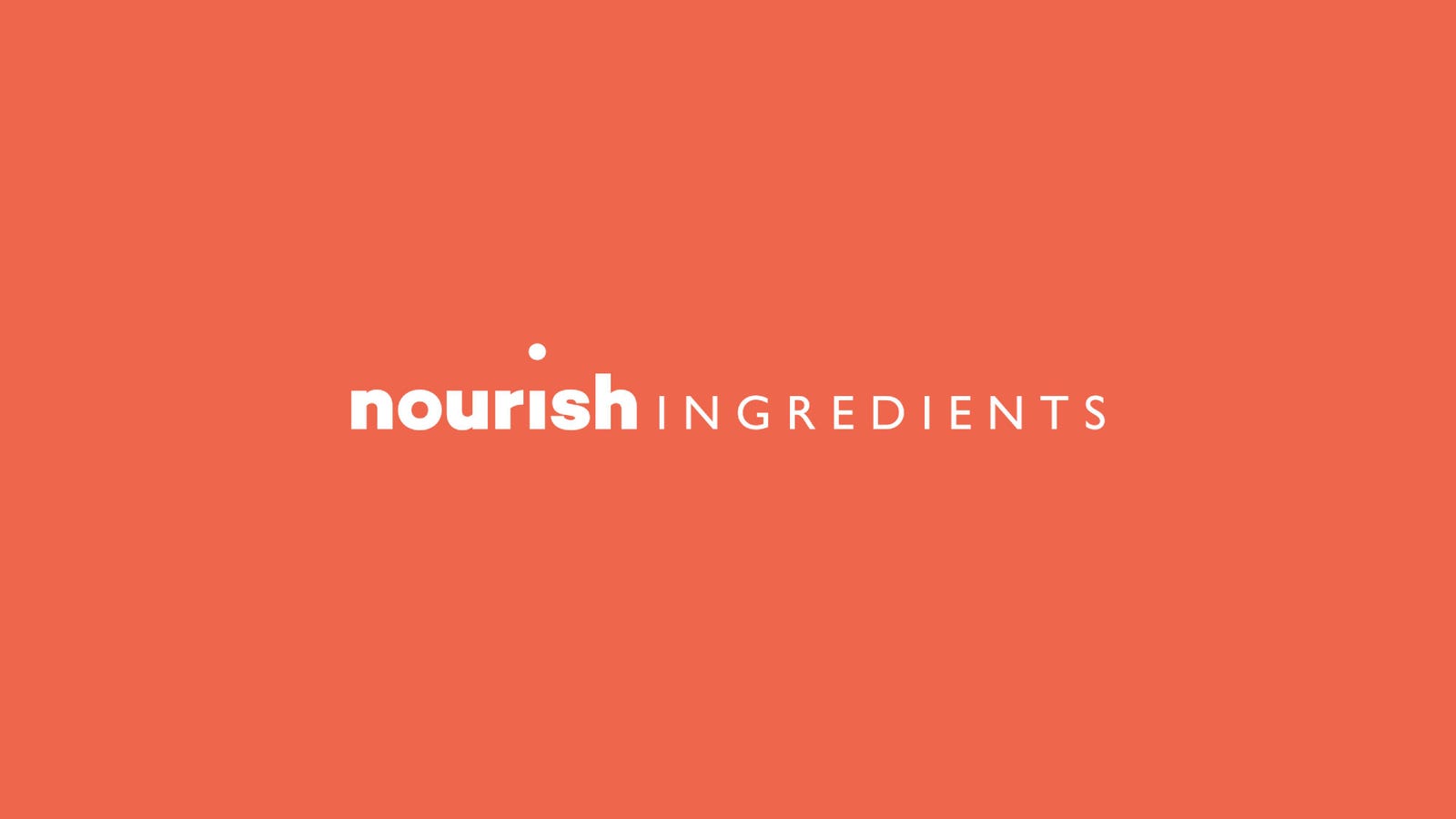 Cover slide of the Nourish Ingredients pitch deck — Series A 2022