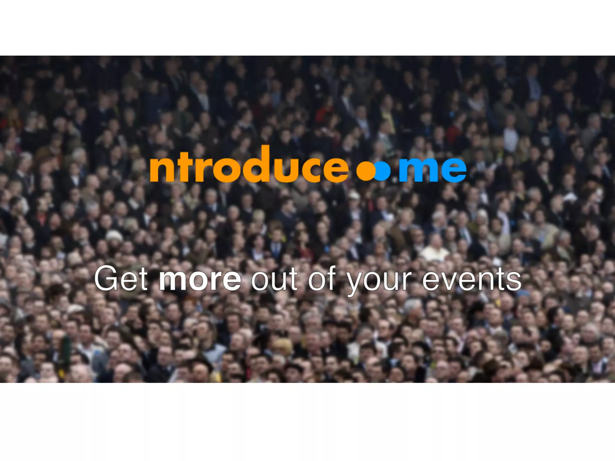 Cover slide of the Ntroduce.me pitch deck — Pre-Seed 2013