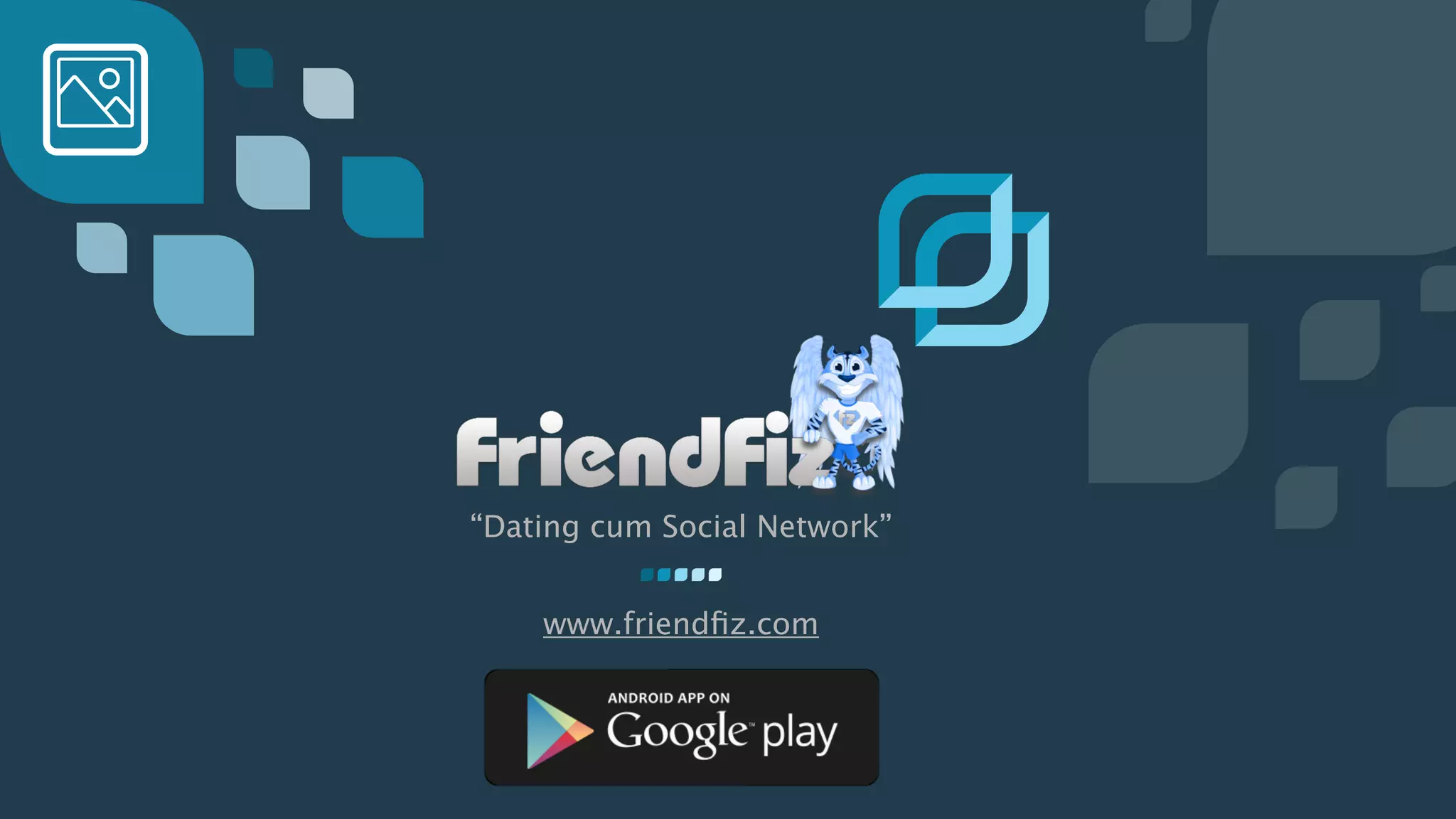 Cover slide of the Friendfiz pitch deck — 2016