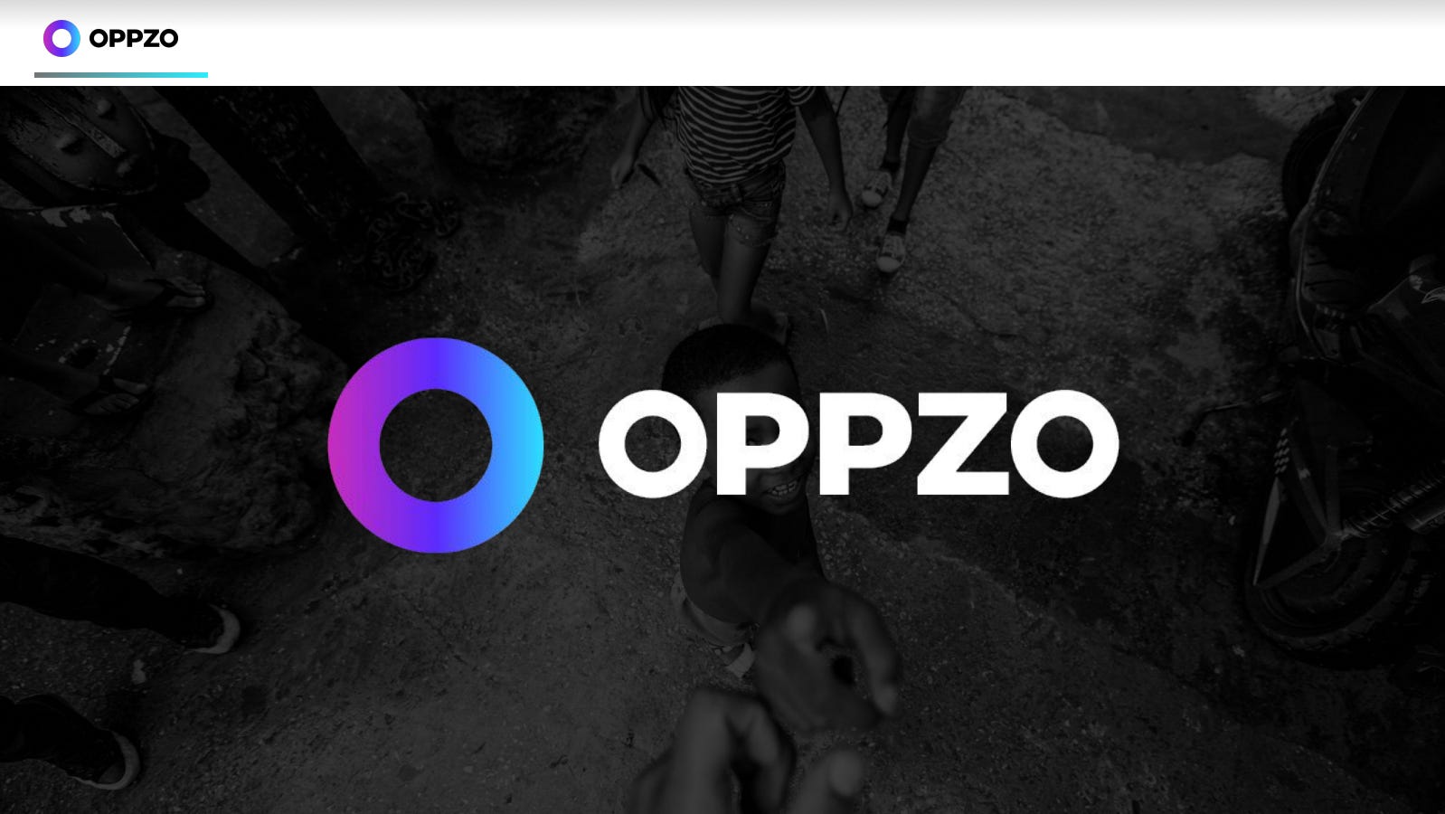 Cover slide of the OppZo pitch deck — Seed 2024