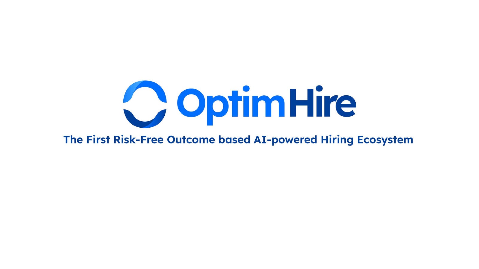 Cover slide of the OptimHire pitch deck — Seed 2025