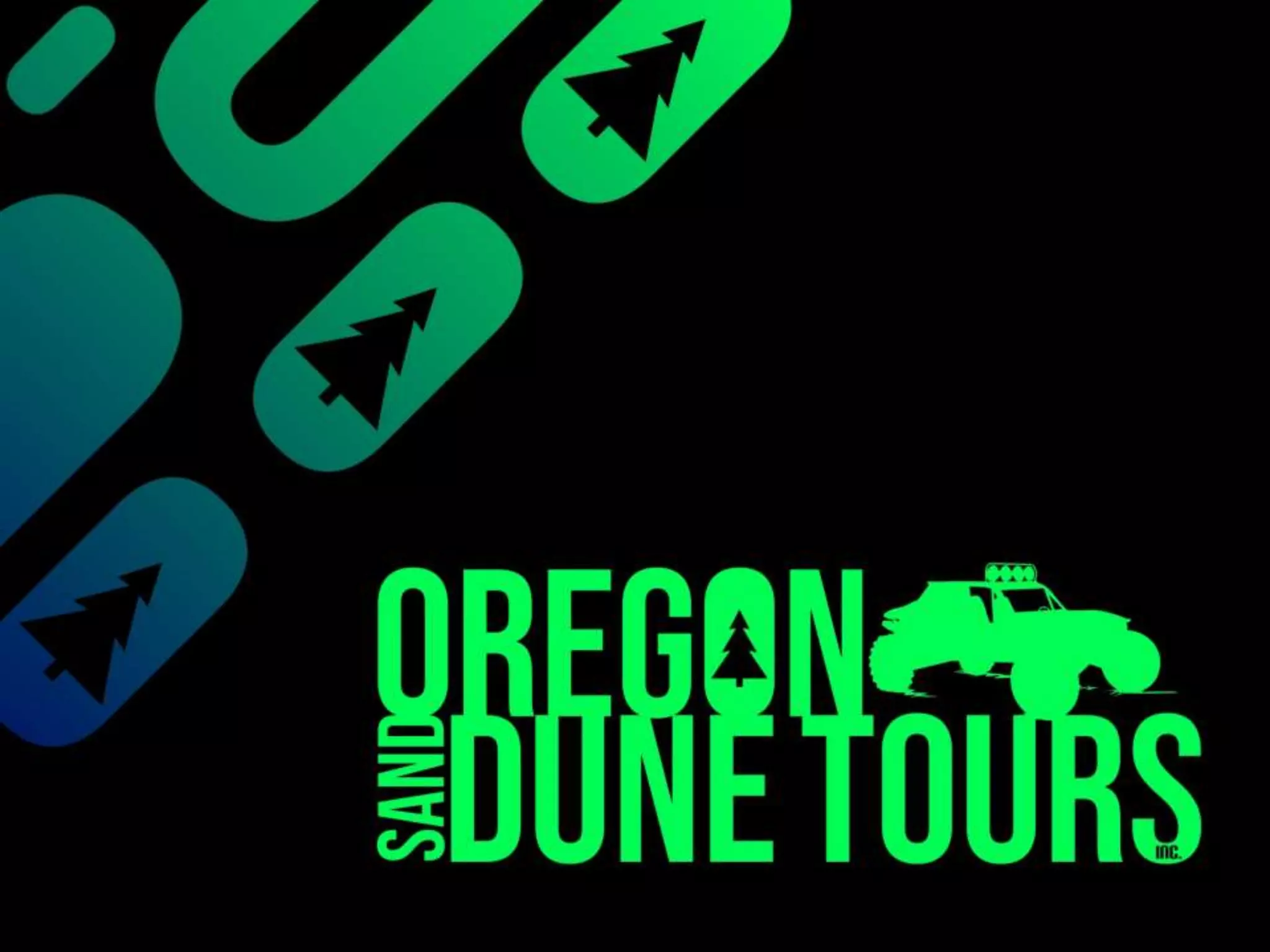 Cover slide of the Oregon Sand Dune Tours Inc pitch deck — Startup 2020