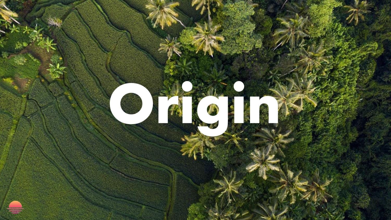 Cover slide of the Origin pitch deck — Seed 2024