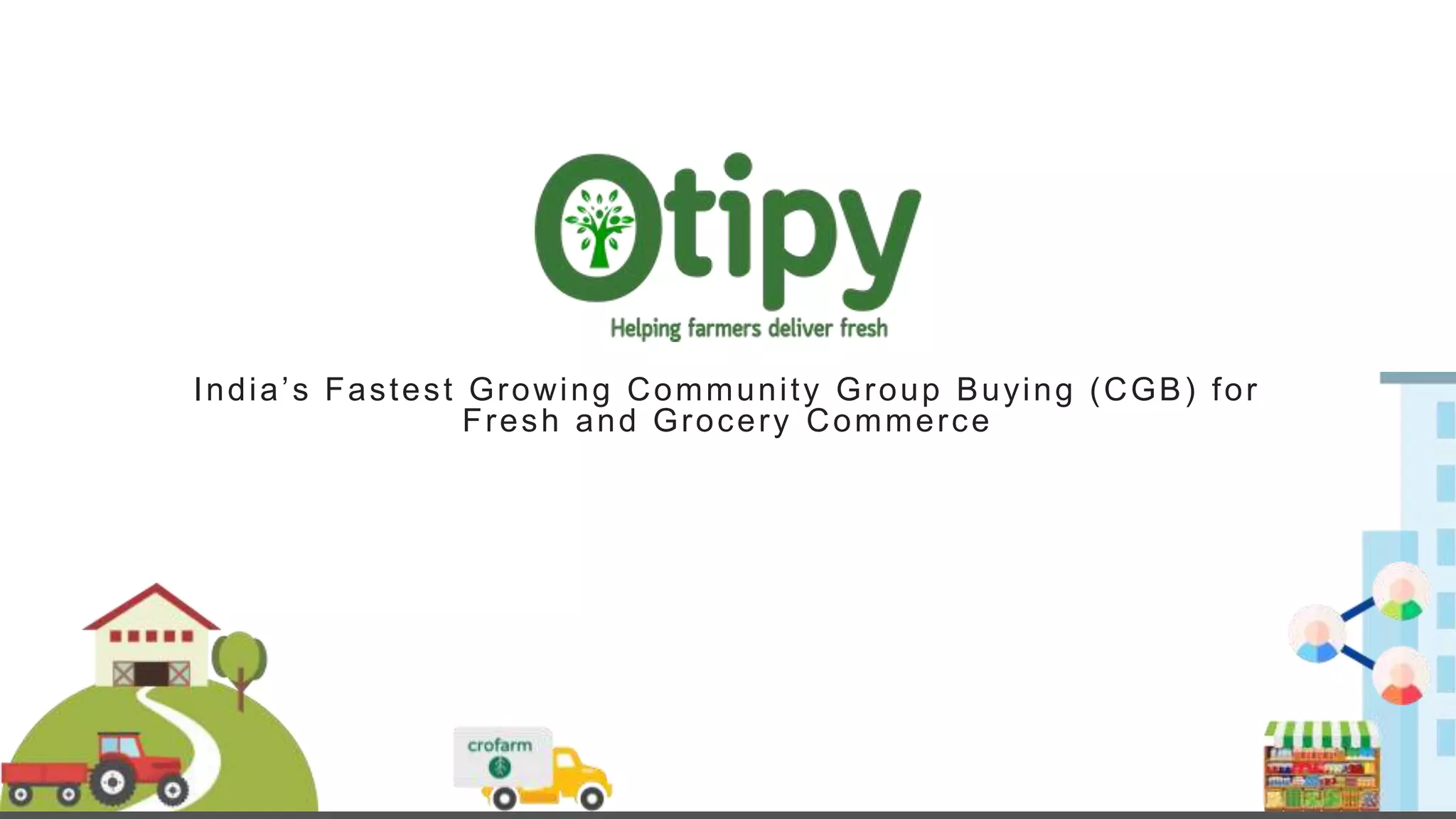Cover slide of the Otipy pitch deck — 2022