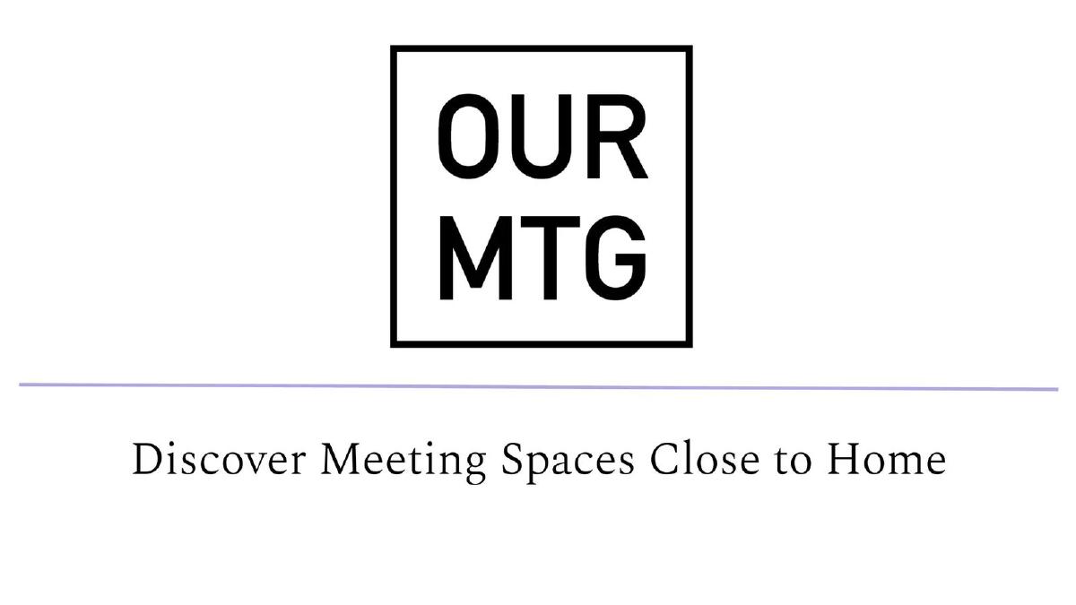 Cover slide of the Our mtg pitch deck — Pre-Seed