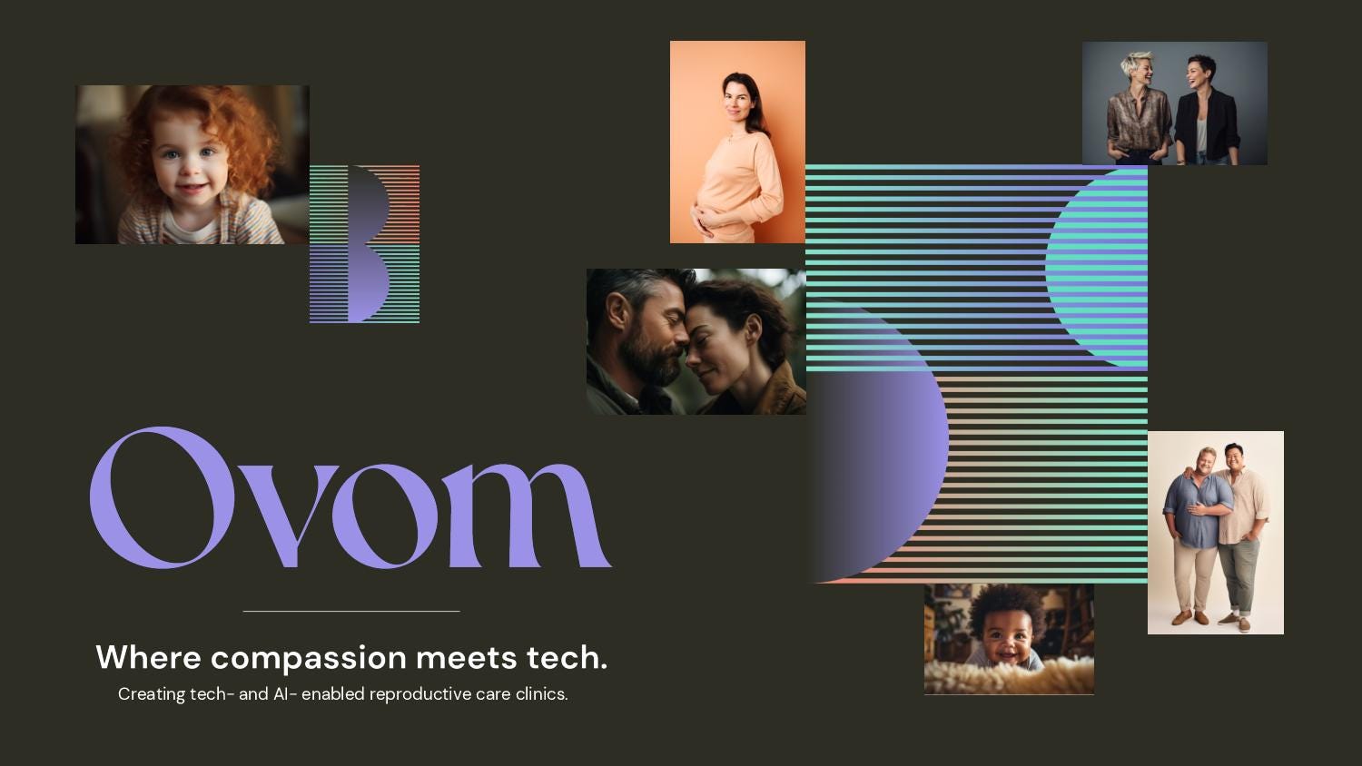 Cover slide of the Ovom pitch deck — Pre-seed 2024
