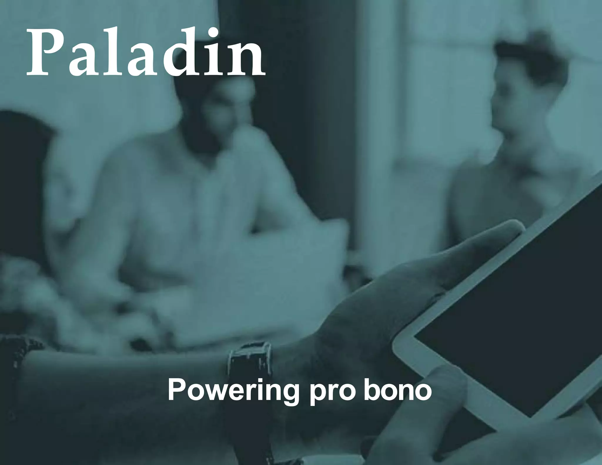 Cover slide of the Paladin Pitch Deck Teardown pitch deck