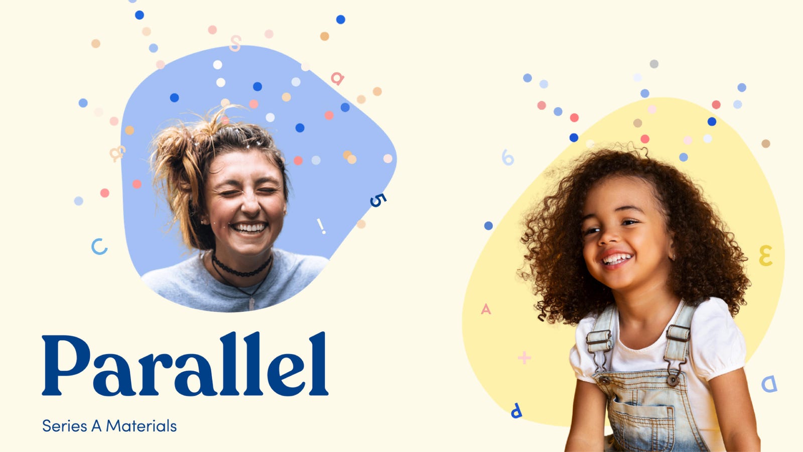 Cover slide of the Parallel Learning pitch deck — Series A 2021