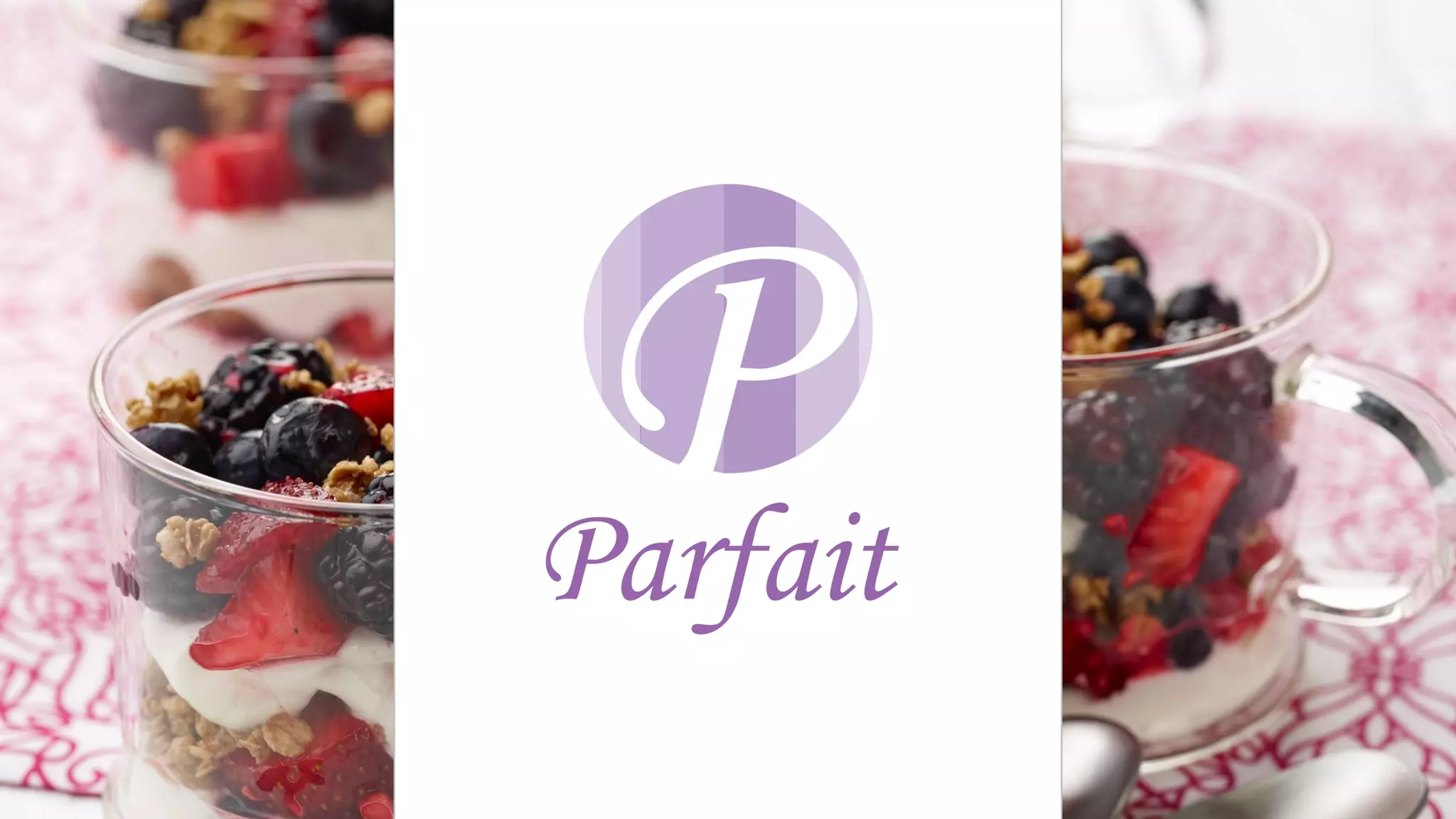 Cover slide of the Parfait pitch deck