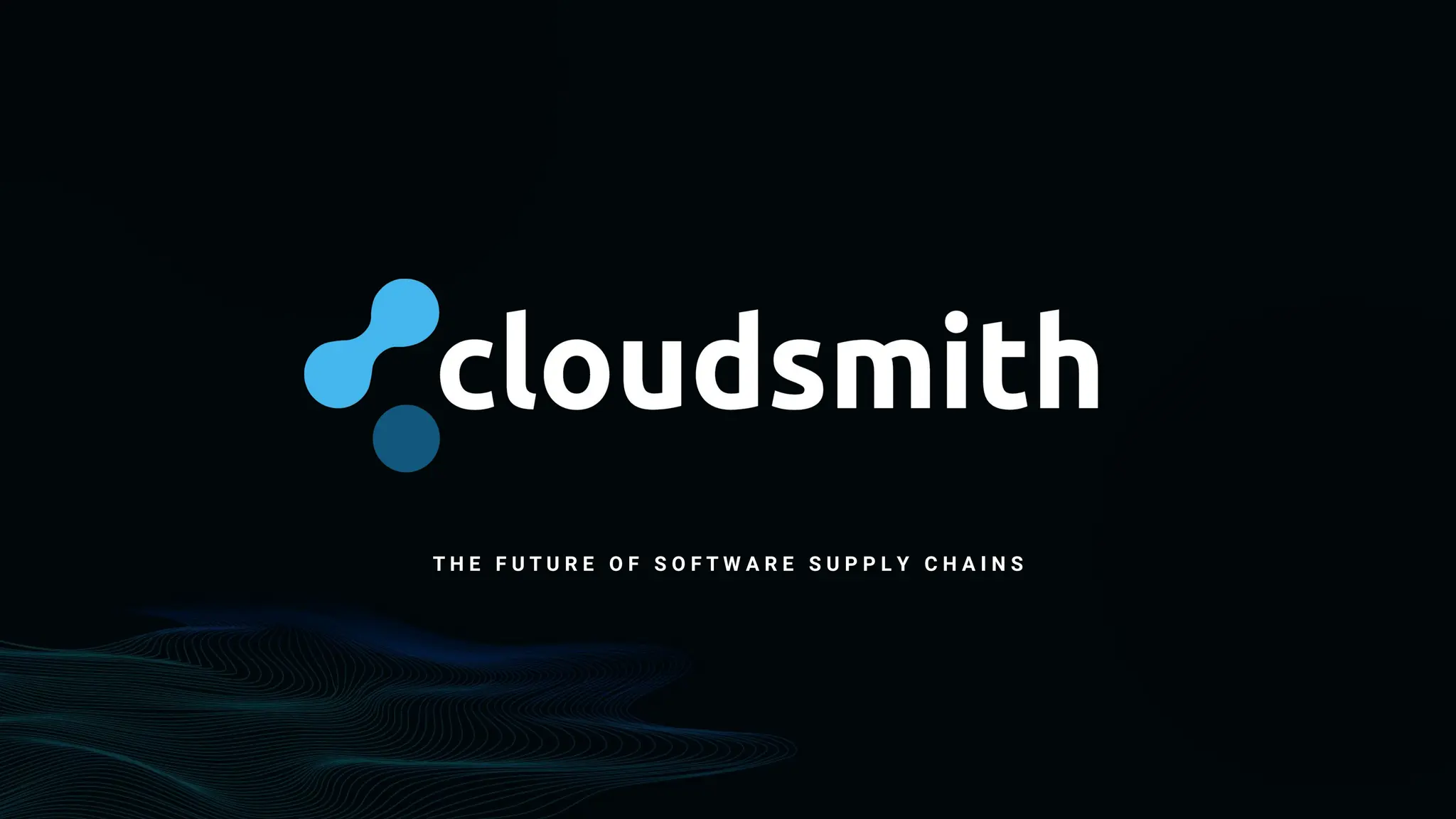 Cover slide of the Cloudsmith pitch deck — Series A 2021