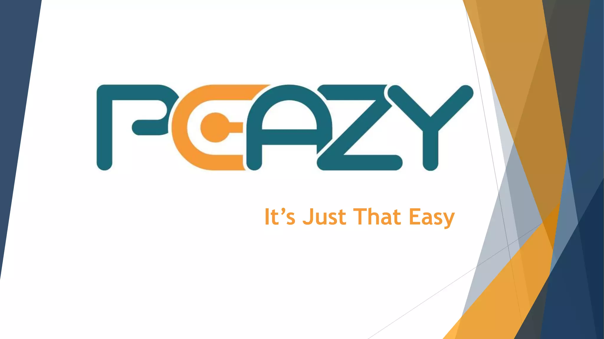 Cover slide of the PeaZy Pitch Deck Teardown pitch deck