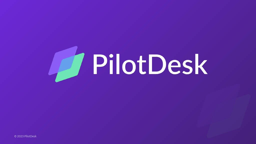 Cover slide of the PilotDesk pitch deck — Seed 2024