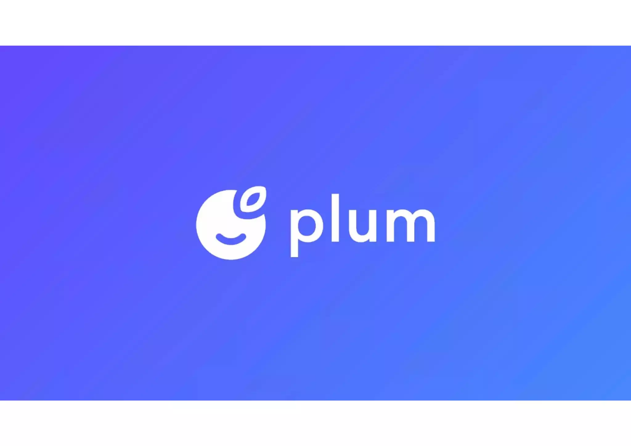Cover slide of the Plum pitch deck — Early Stage (Post-Seed) 2017