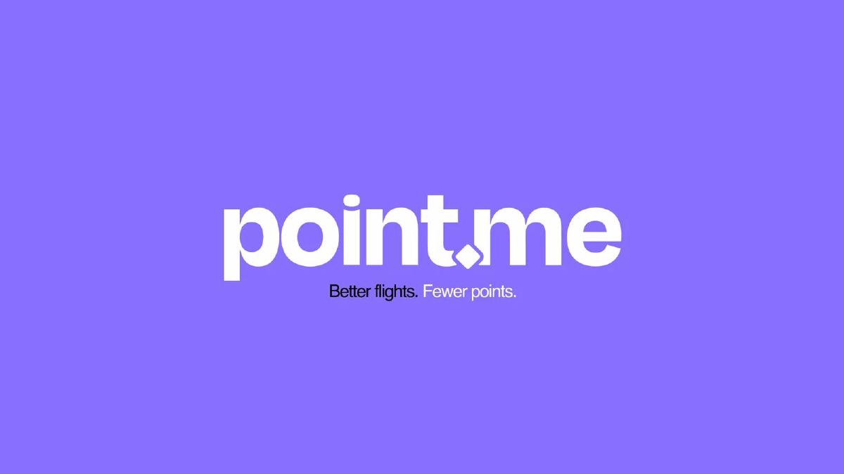 Cover slide of the point.me pitch deck — Series A