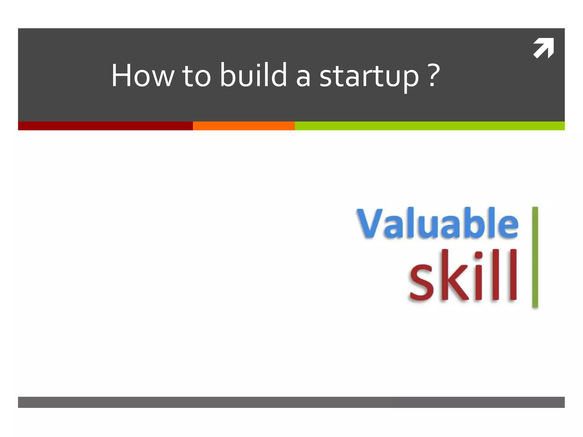 Cover slide of the Valuable Skill Pitch Deck Teardown pitch deck