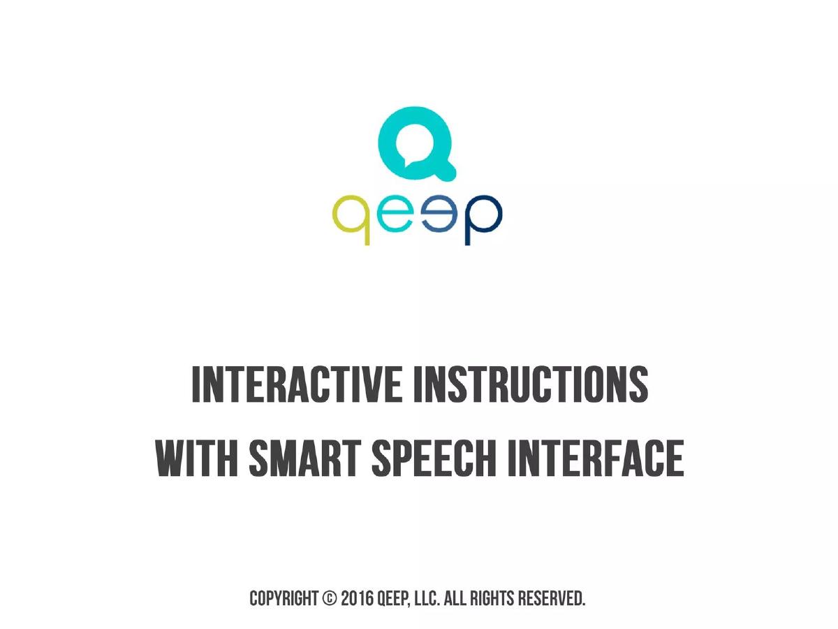 Cover slide of the qeep.ai Pitch Deck Teardown pitch deck