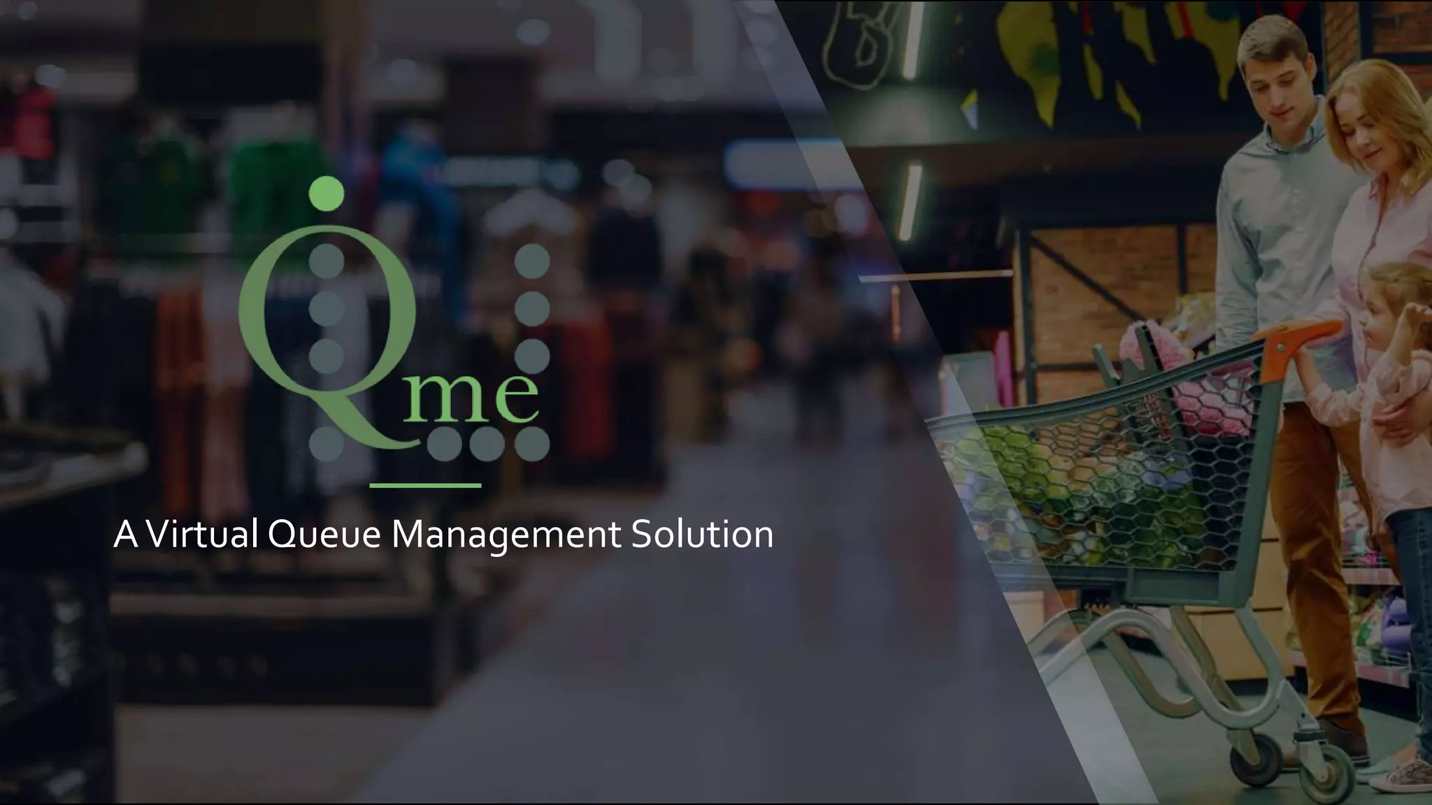 Cover slide of the Qme pitch deck