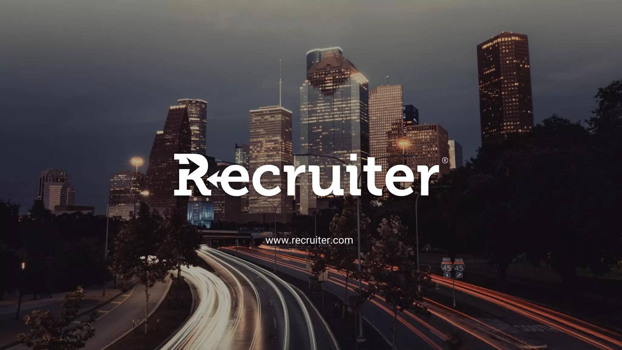 Cover slide of the Recruiter.com Group pitch deck — Public (OTCQB: RCRT) 2020