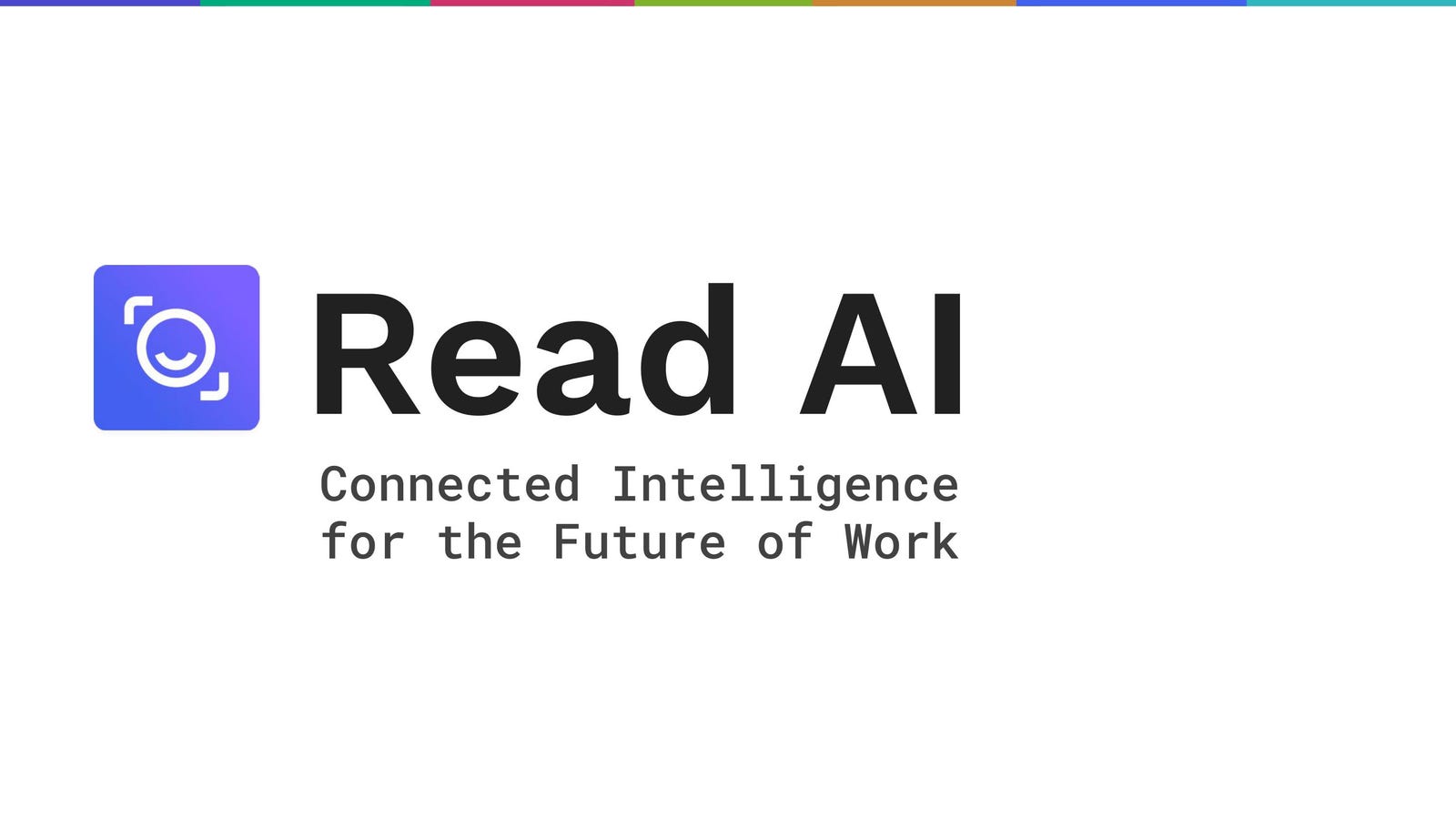 Cover slide of the Read AI pitch deck — Series A 2024