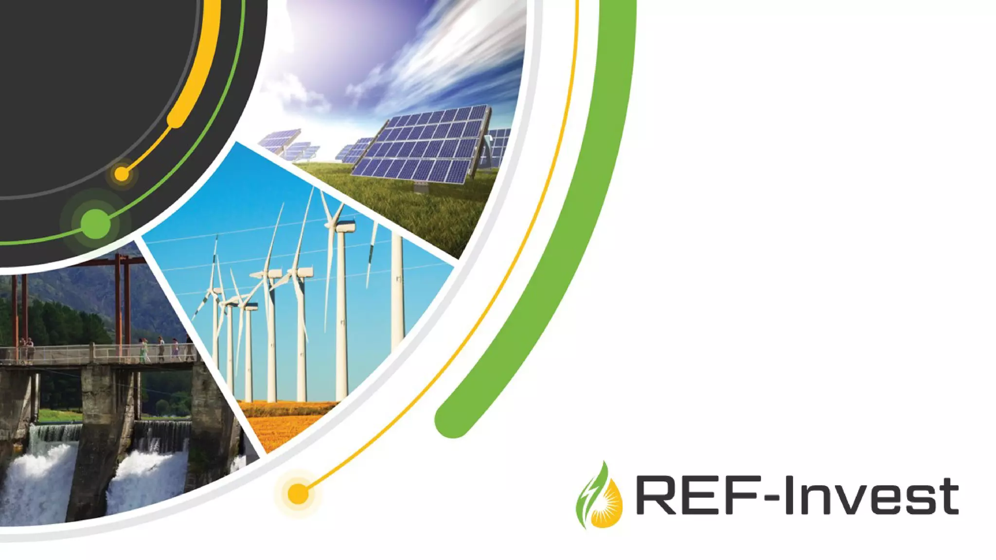 Cover slide of the Renewable Energy Future (REF-Invest) pitch deck — 2020