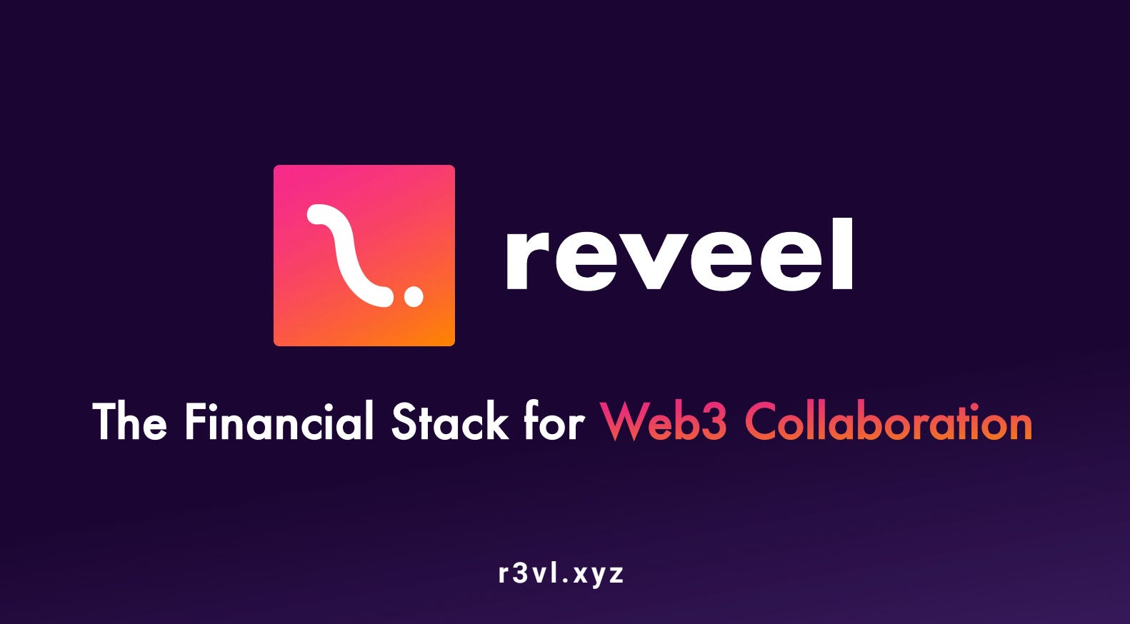 Cover slide of the Reveel pitch deck — Pre-seed 2024