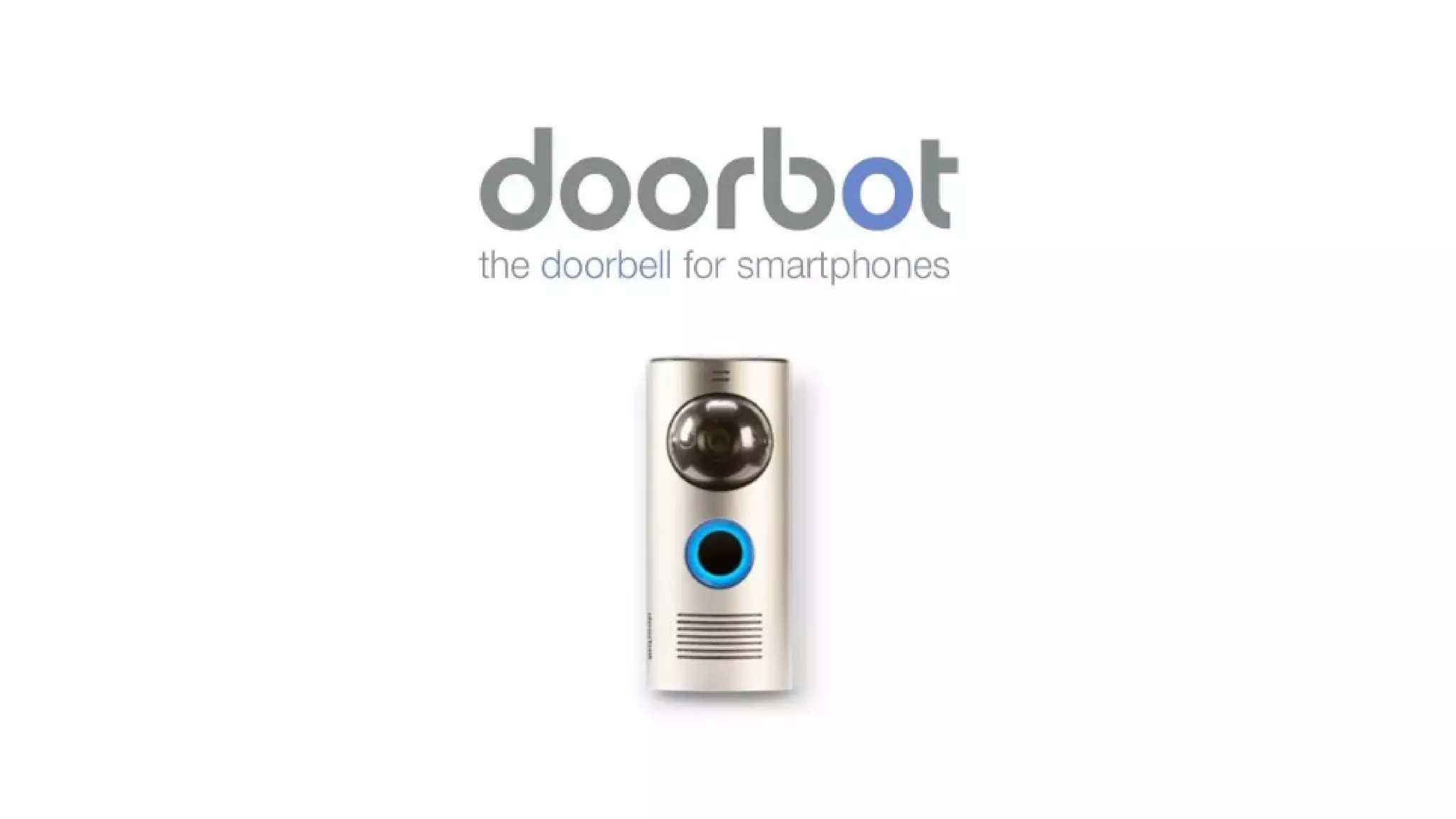 Cover slide of the Doorbot (Ring) pitch deck — 2014