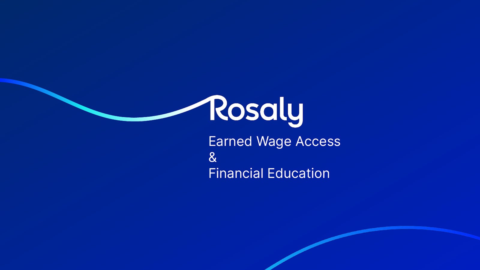 Cover slide of the Rosaly pitch deck — Seed 2022