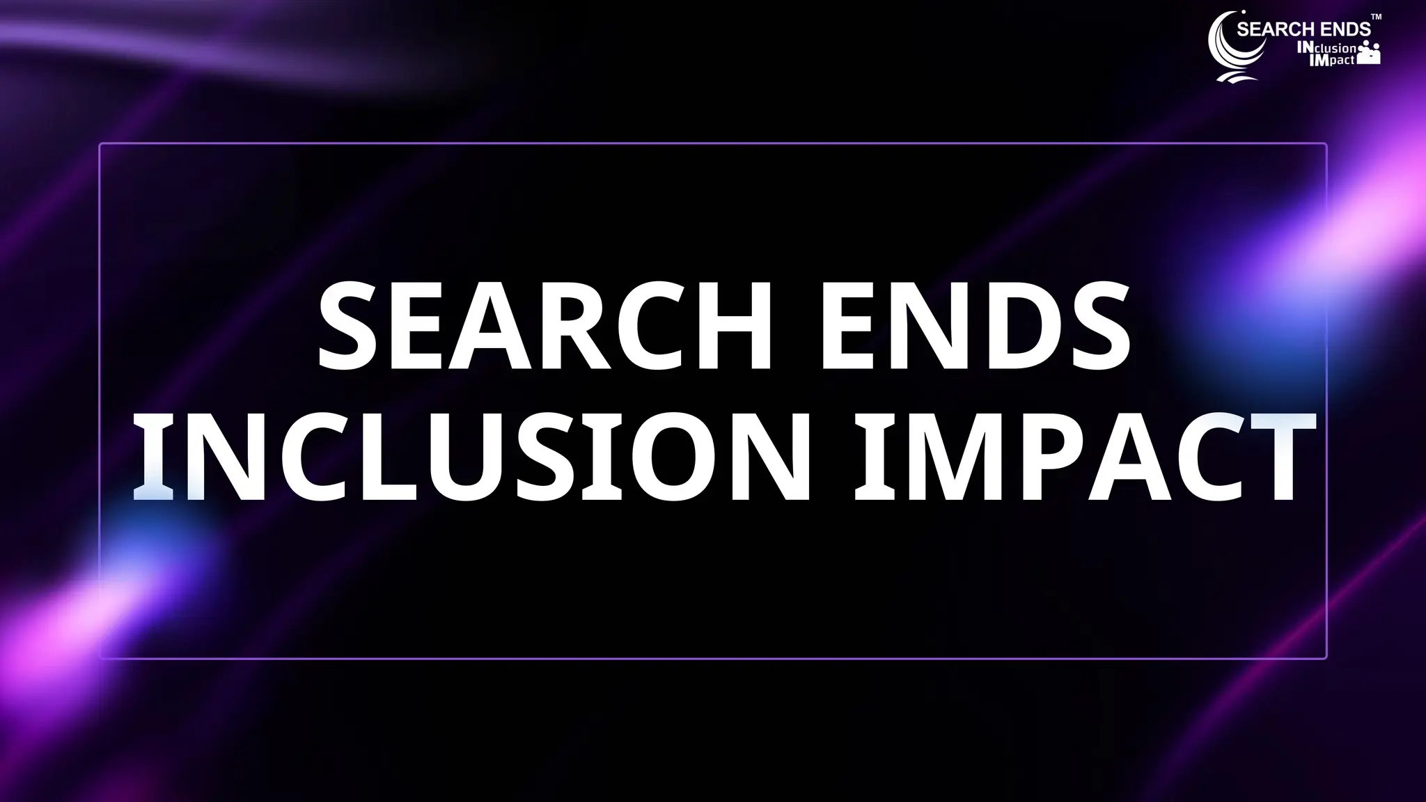 Cover slide of the Searchends Inclusion Impack Investors (Search Advisors Pvt Ltd) pitch deck — Not stated 2024
