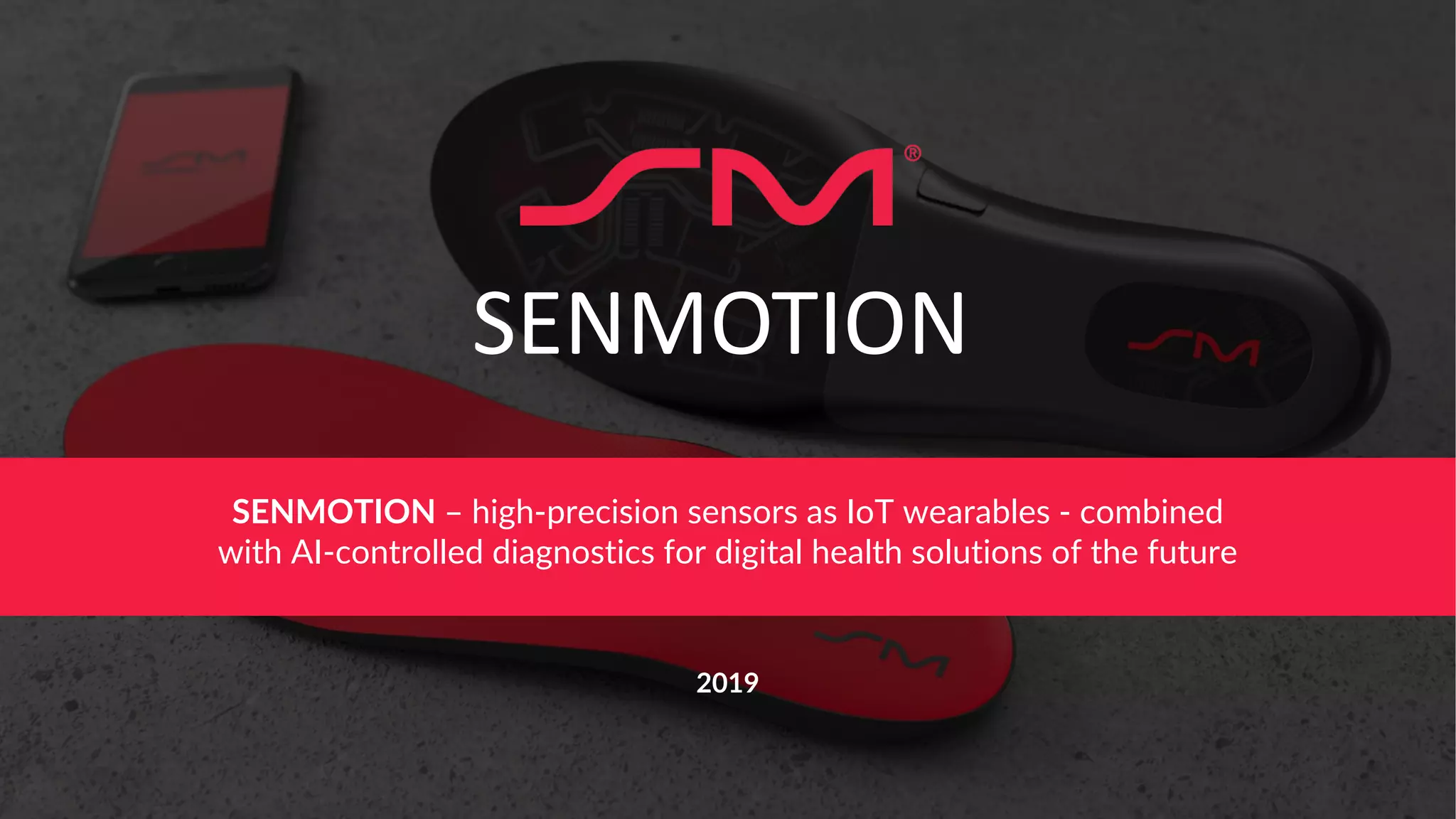 Cover slide of the Senmotion Pitch Deck Teardown pitch deck