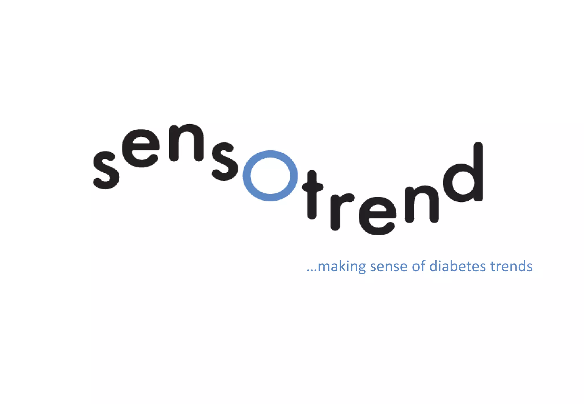 Cover slide of the Sensotrend pitch deck — Early Stage (Demo Day) 2013