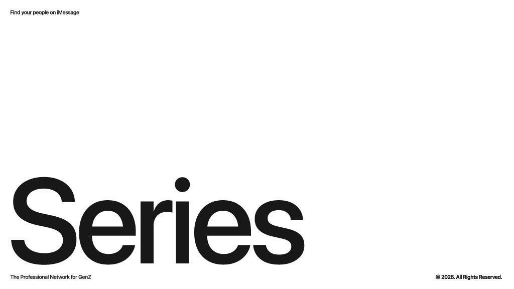 Cover slide of the Series pitch deck — Pre-seed 2024