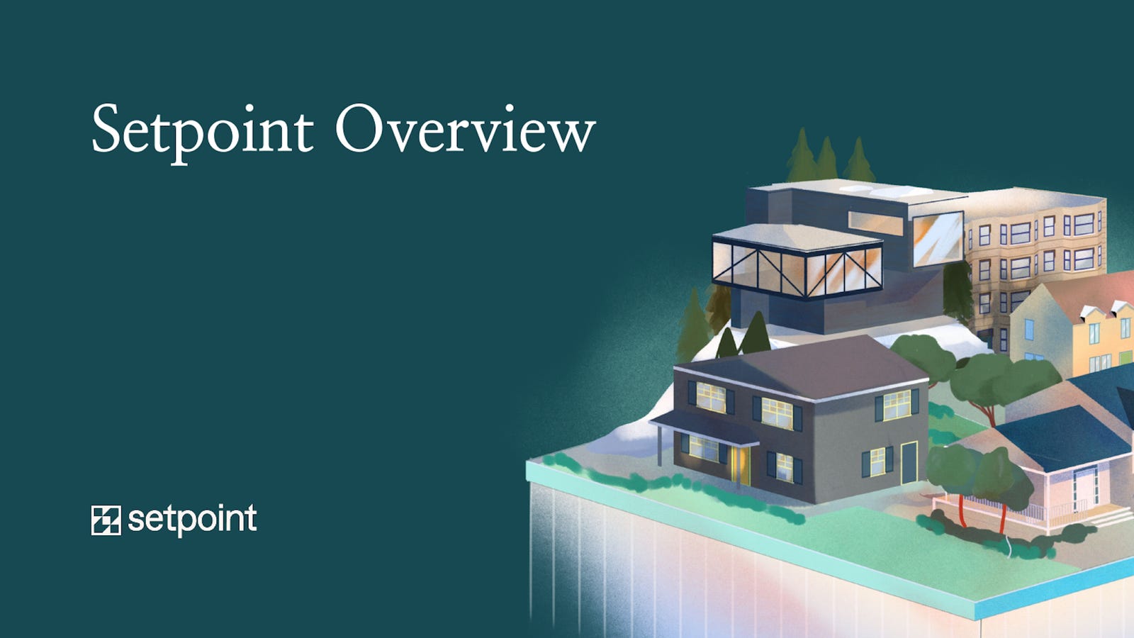 Cover slide of the Setpoint pitch deck — Series A 2022