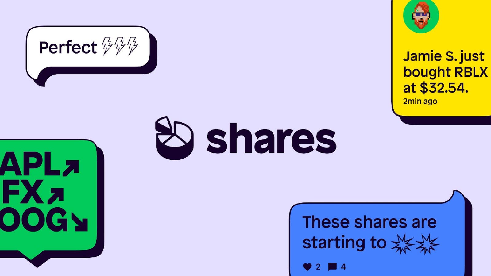 Cover slide of the Shares pitch deck — Series B 2023