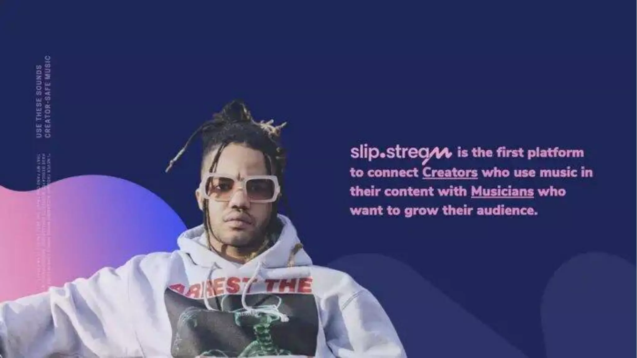 Cover slide of the Slip.stream pitch deck — Not stated 2020