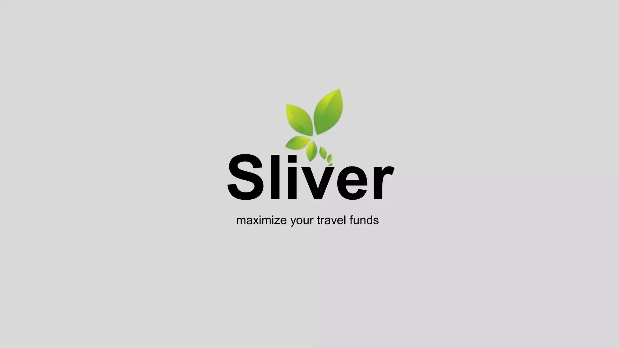 Cover slide of the Sliver pitch deck — 2018