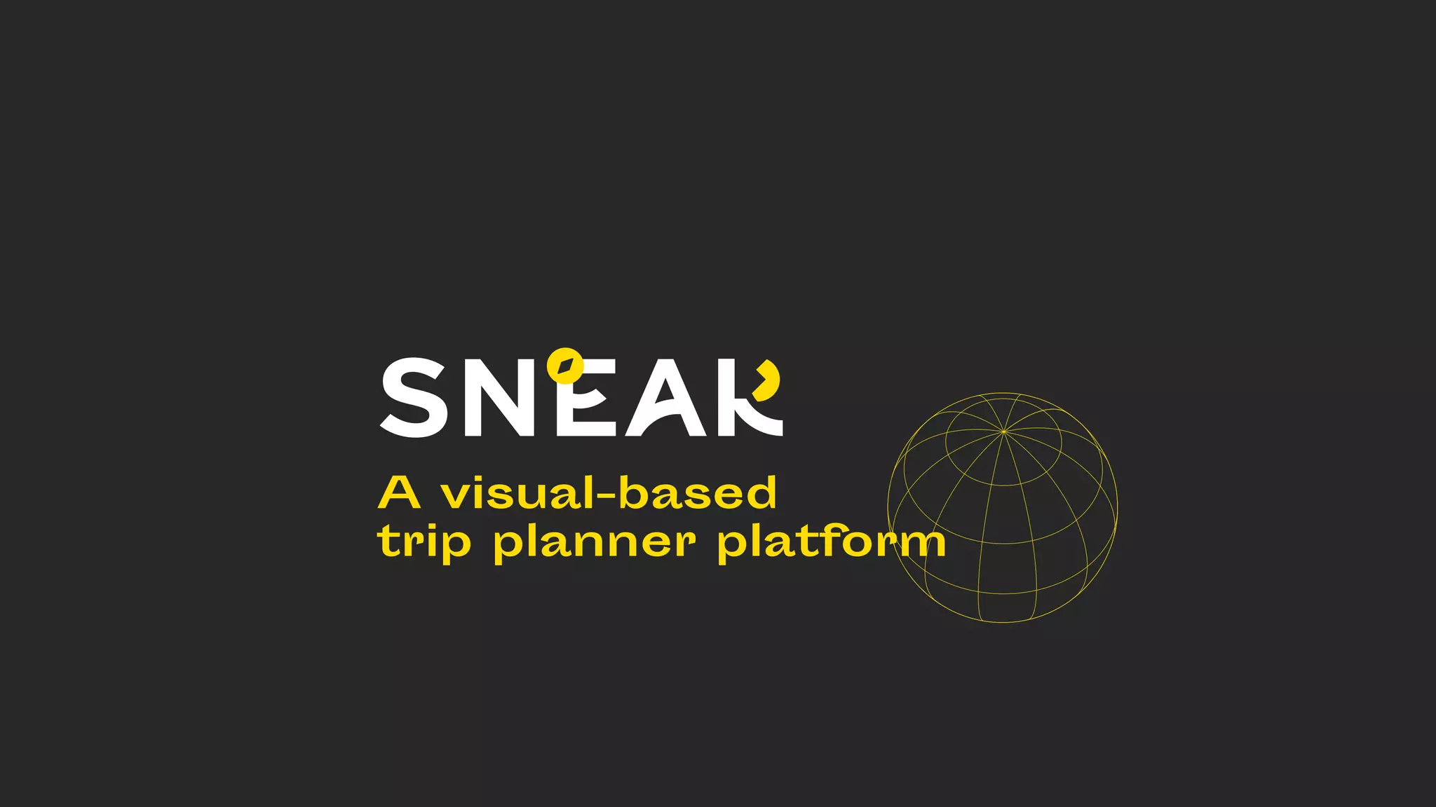 Cover slide of the Sneak pitch deck — 2019