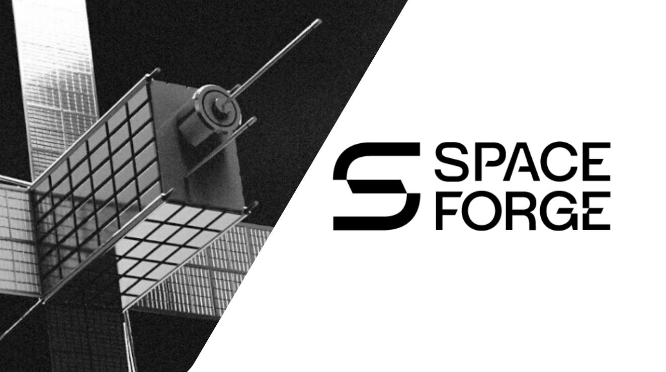 Cover slide of the Space Forge pitch deck — Seed 2022