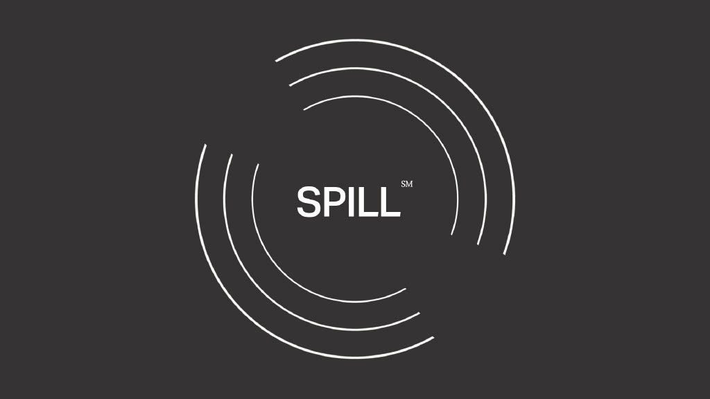 Cover slide of the Spill pitch deck — Pre-seed 2022