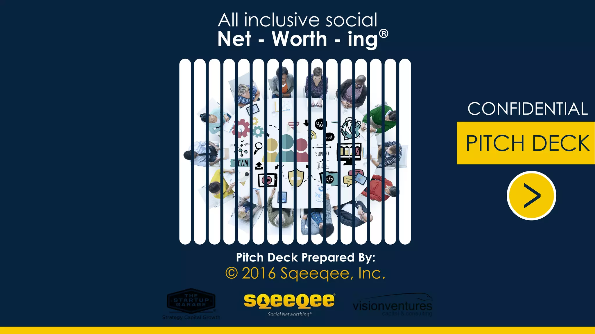 Cover slide of the Sqeeqee Pitch Deck Teardown pitch deck
