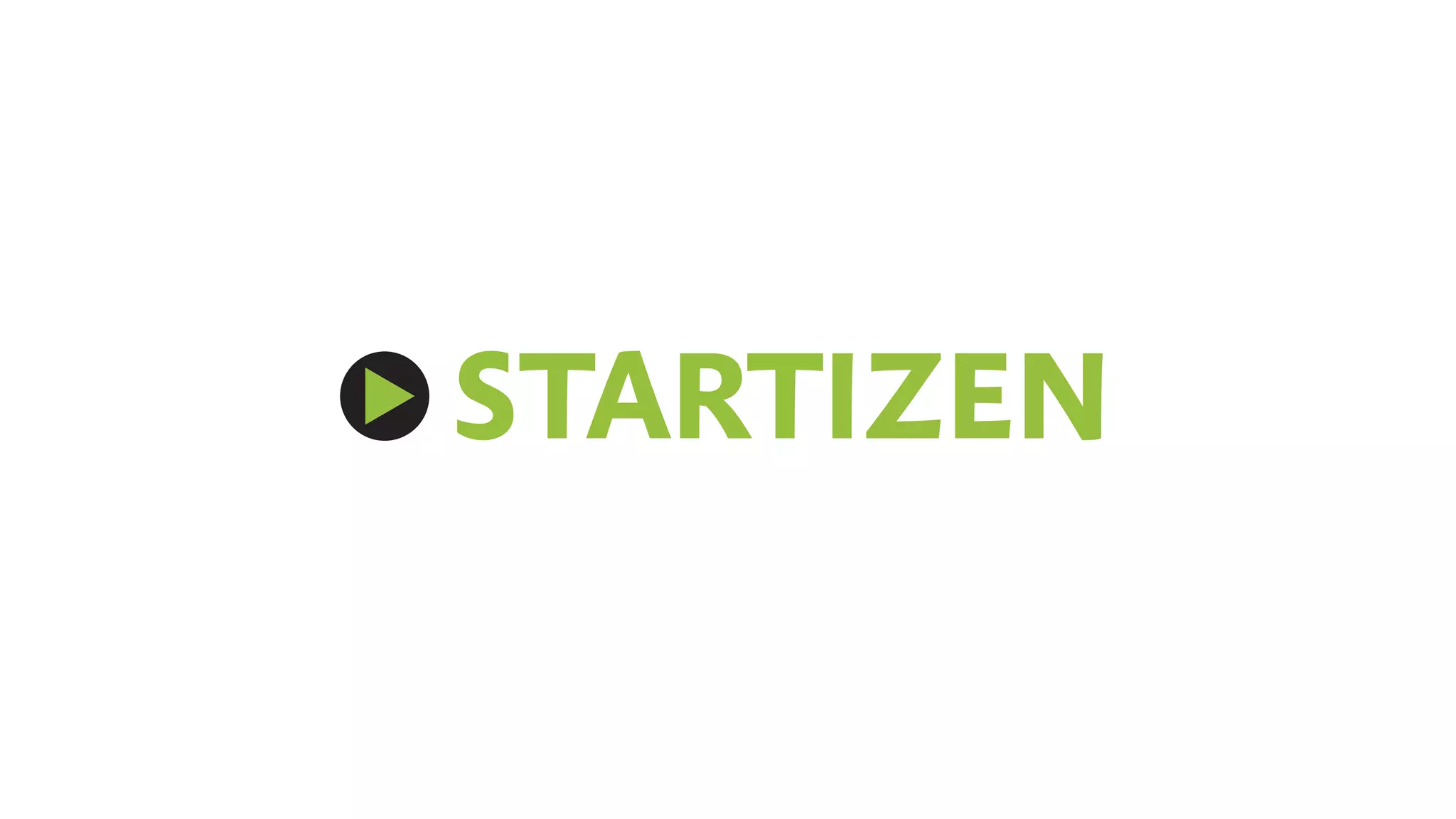 Cover slide of the Startizen.me pitch deck